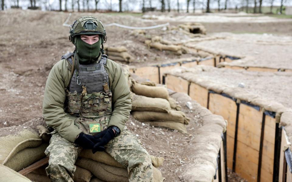 King Charles III Ukraine soldiers visit British Army troops training Wiltshire war first anniversary - Chris Jackson/WPA Pool/Getty Images