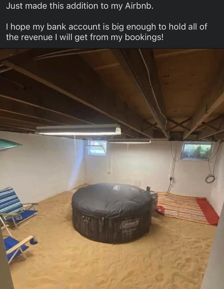 DIY Addition to Your Underground Beach AirBnB Home