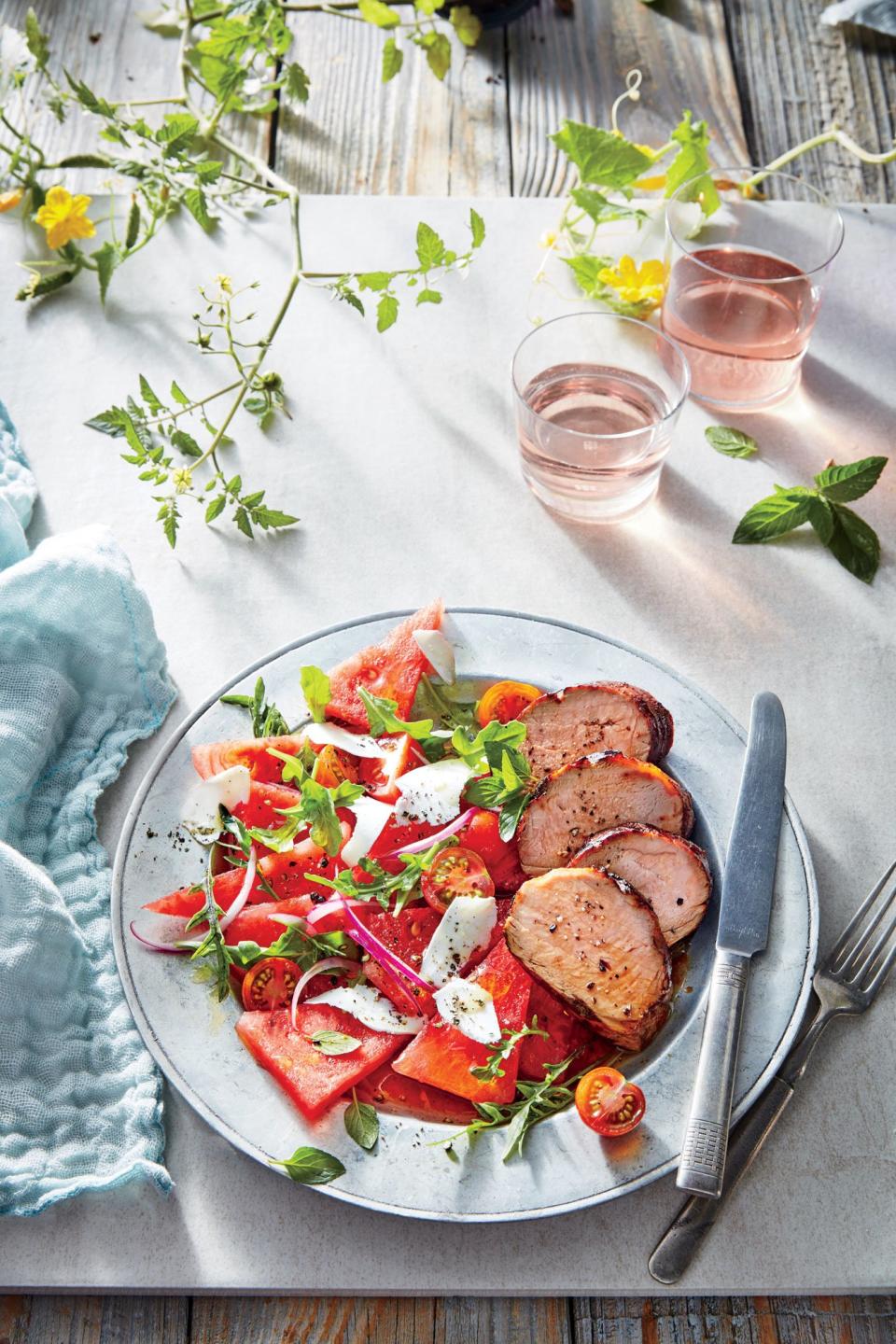 Watermelon-Tomato Salad