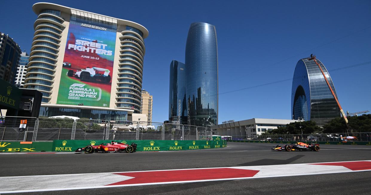 Charles Leclerc has won four consecutive Formula 1 pole positions but hasn't won any of those races. (Photo by NATALIA KOLESNIKOVA / AFP) (Photo by NATALIA KOLESNIKOVA/AFP via Getty Images)