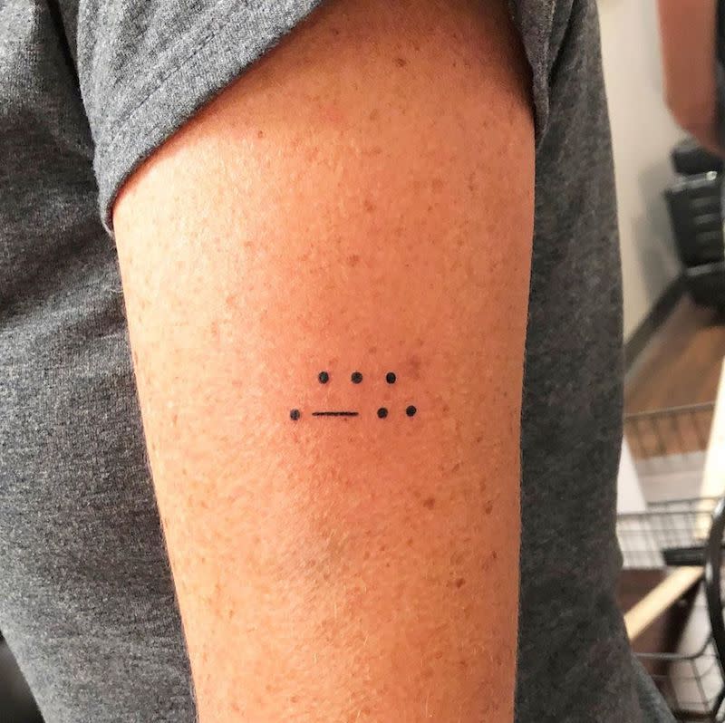 tattoo ideas and designs for moms - morse code tattoo