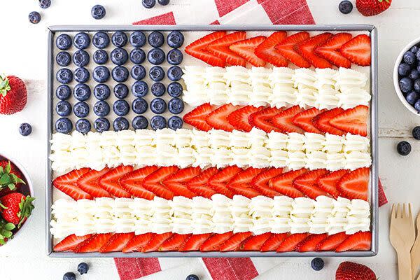 Angel Food Flag Cake