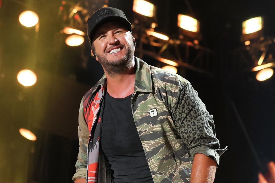 Luke Bryan performs during day 3 of CMA Fest 2022 at Nissan Stadium on June 11, 2022 in Nashville, Tennessee.