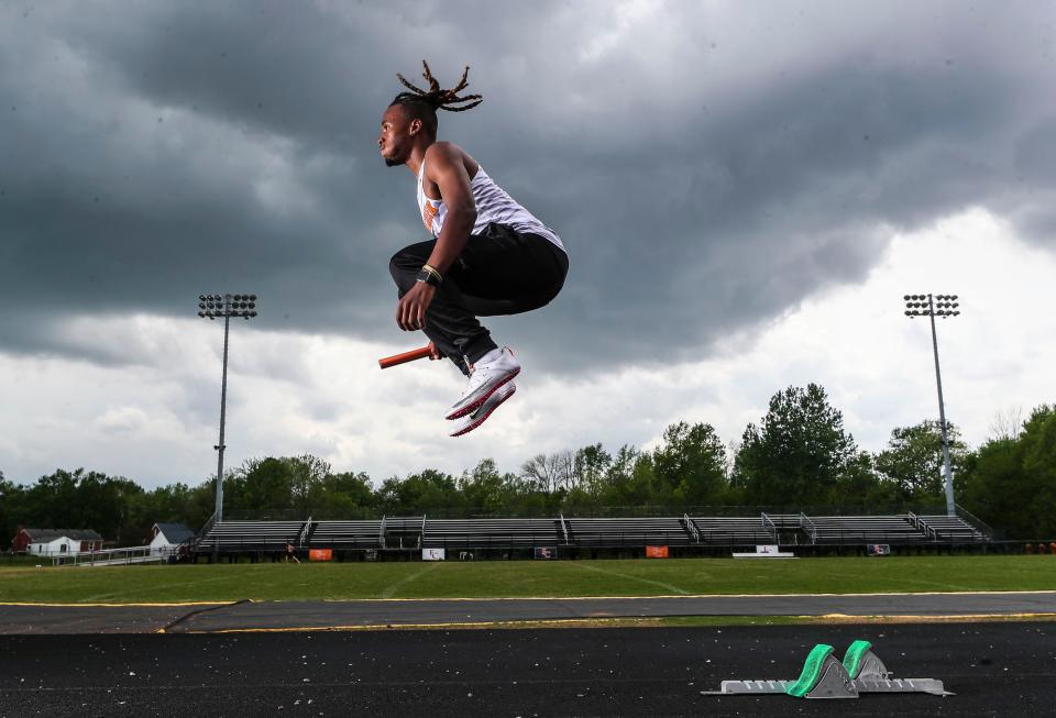 Elijah Robertson is a senior at Fern Creek High School and a captain on the track team. May 3, 2022