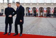 French President Macron visits Poland