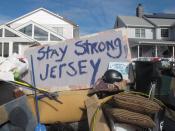 Residents of a flood-wrecked home in Point Pleasant Beach N.J. offer encouragement to fellow victims of Superstorm Sandy on Monday, Nov. 5, 2012, in this message scrawled on the bottom of a waterlogged mattress. A new storm, this one a nor'easter, was due to hit the shore Wednesday, raising fears of renewed damage and flooding. (AP Photo/Wayne Parry)