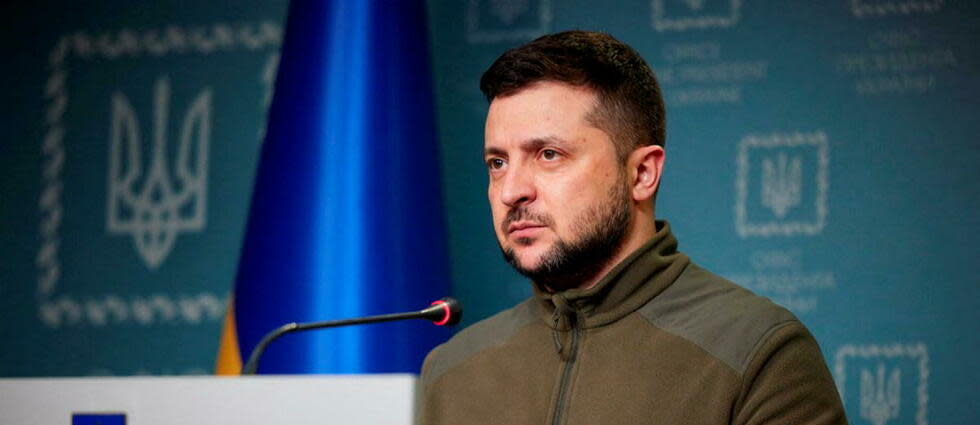 Le président ukrainien Volodymyr Zelensky a exhorté jeudi 22 septembre les Russes à « protester » contre la mobilisation sur le front ukrainien annoncée par le Kremlin.  - Credit:HANDOUT / UKRAINE PRESIDENCY / AFP