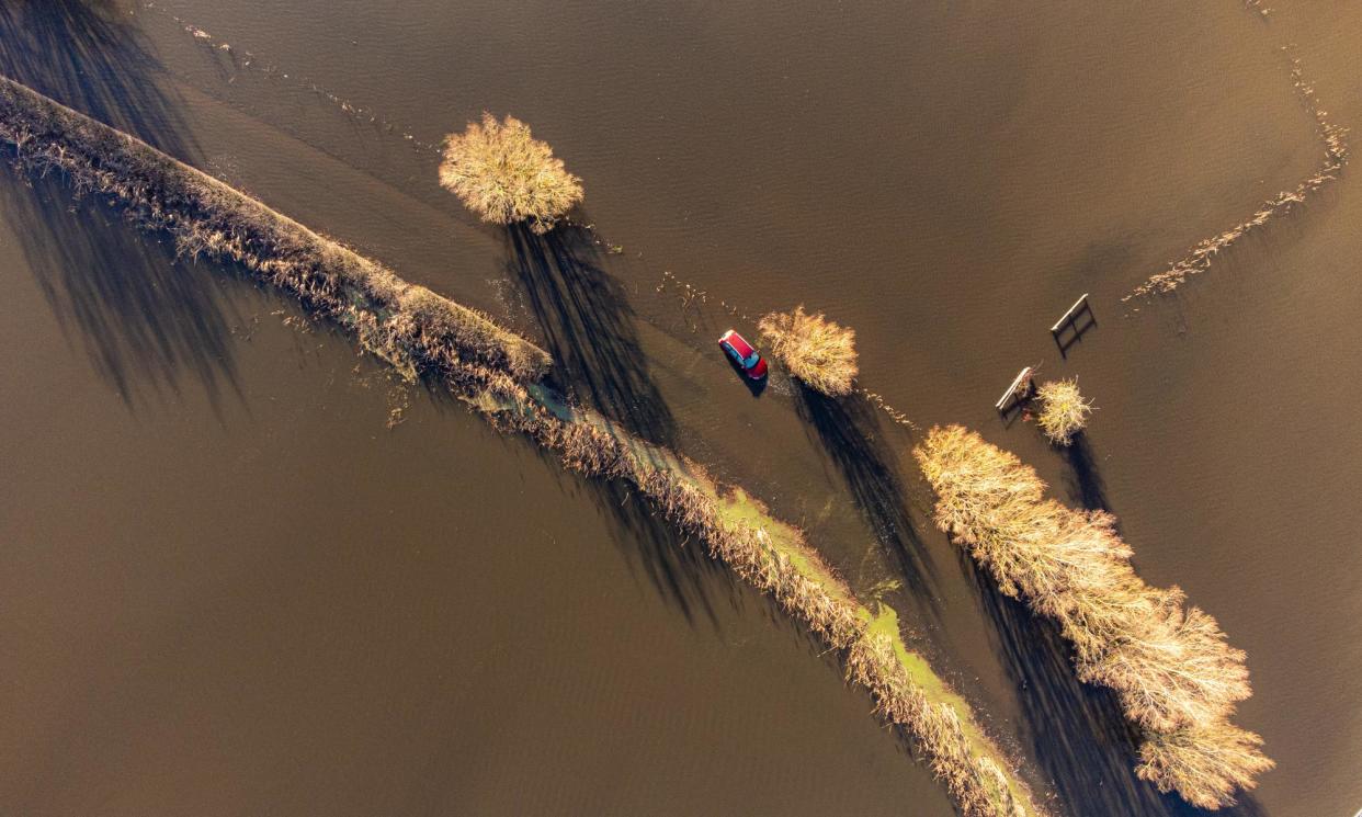 <span>According to the Met Office, 1,695.9mm of rain fell in England from October 2022 to March 2024, more than in any 18-month period since 1836.</span><span>Photograph: Ben Birchall/PA</span>