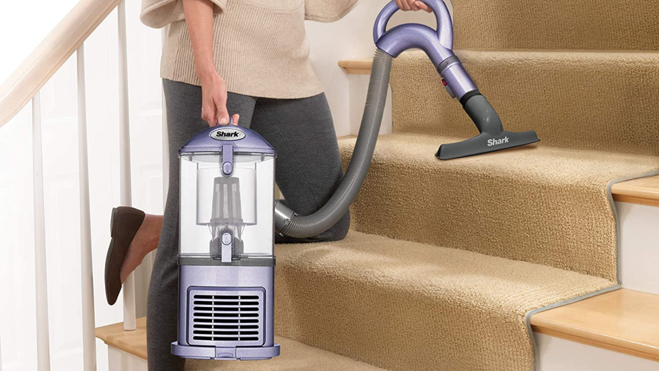 This Shark Navigator vacuum is very maneuverable and capable of handling floors, staircases and furniture.