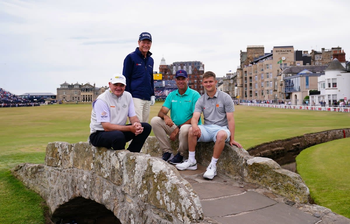 Paul Lawrie (left) will hit the opening tee shot in the 150th Open at St Andrews (Jane Barlow/PA) (PA Wire)