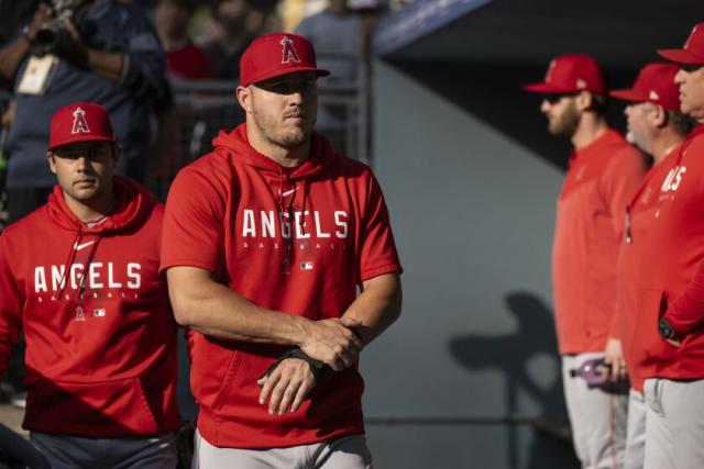 Angels' Mike Trout says back injury is getting better