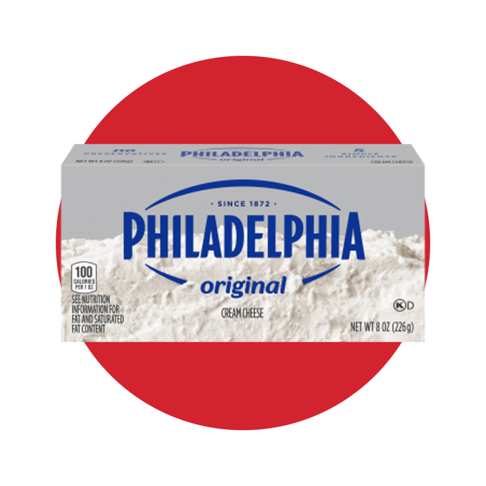 <p><a href="https://www.creamcheese.com/product/00021000612239/philadelphia-original-brick-cream-cheese" rel="nofollow noopener" target="_blank" data-ylk="slk:Shop Now;elm:context_link;itc:0;sec:content-canvas" class="link ">Shop Now</a></p><p>Original Cream Cheese</p><p>creamcheese.com</p>