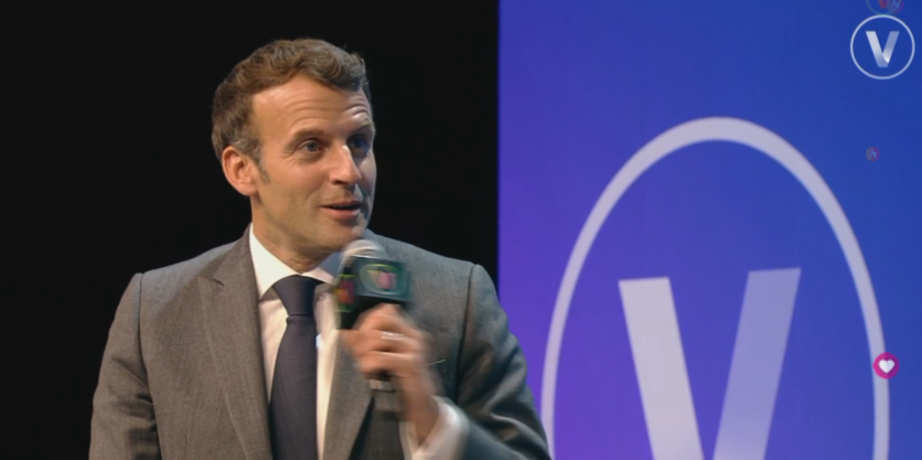 French president Emmanuel Macron. Photo: Viva Technology