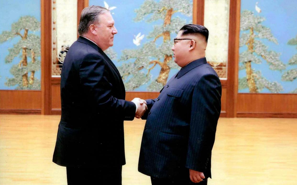 Mike Pompeo and Kim Jong-un in Pyongyang at Easter - The White House