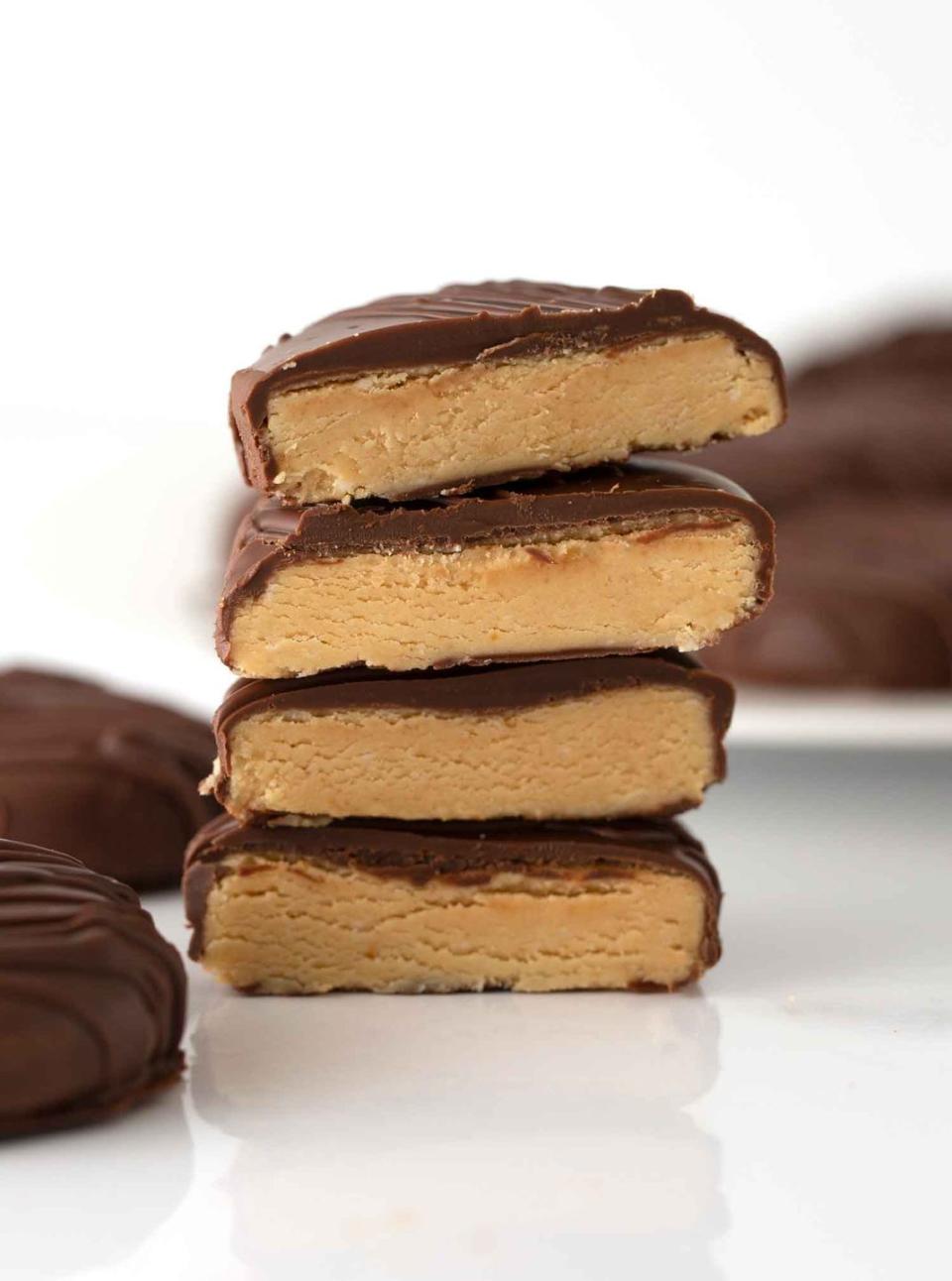 <p>Try your luck at making these popular packaged treats from scratch. The recipe is surprisingly simple. </p><p>Get the <strong><a href="https://www.designeatrepeat.com/homemade-peanut-butter-eggs/" rel="nofollow noopener" target="_blank" data-ylk="slk:Homemade Peanut Butter Eggs recipe from Design Eat Repeat.;elm:context_link;itc:0;sec:content-canvas" class="link ">Homemade Peanut Butter Eggs recipe from Design Eat Repeat.</a></strong> </p>