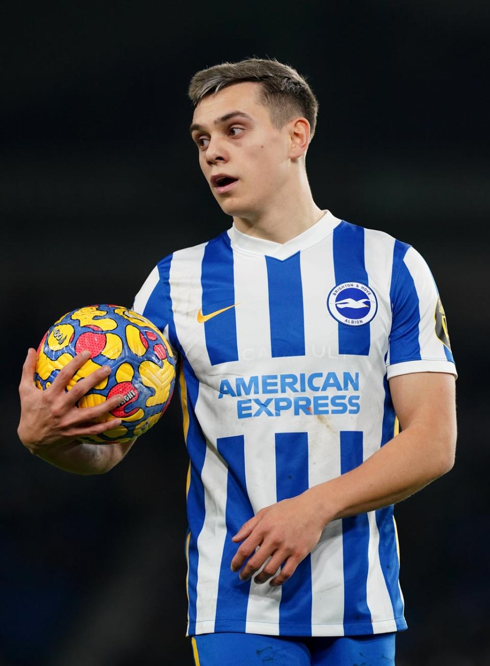 Leandro Trossard will be assessed ahead of Brighton’s trip to Chelsea (Gareth Fuller/PA) (PA Wire)