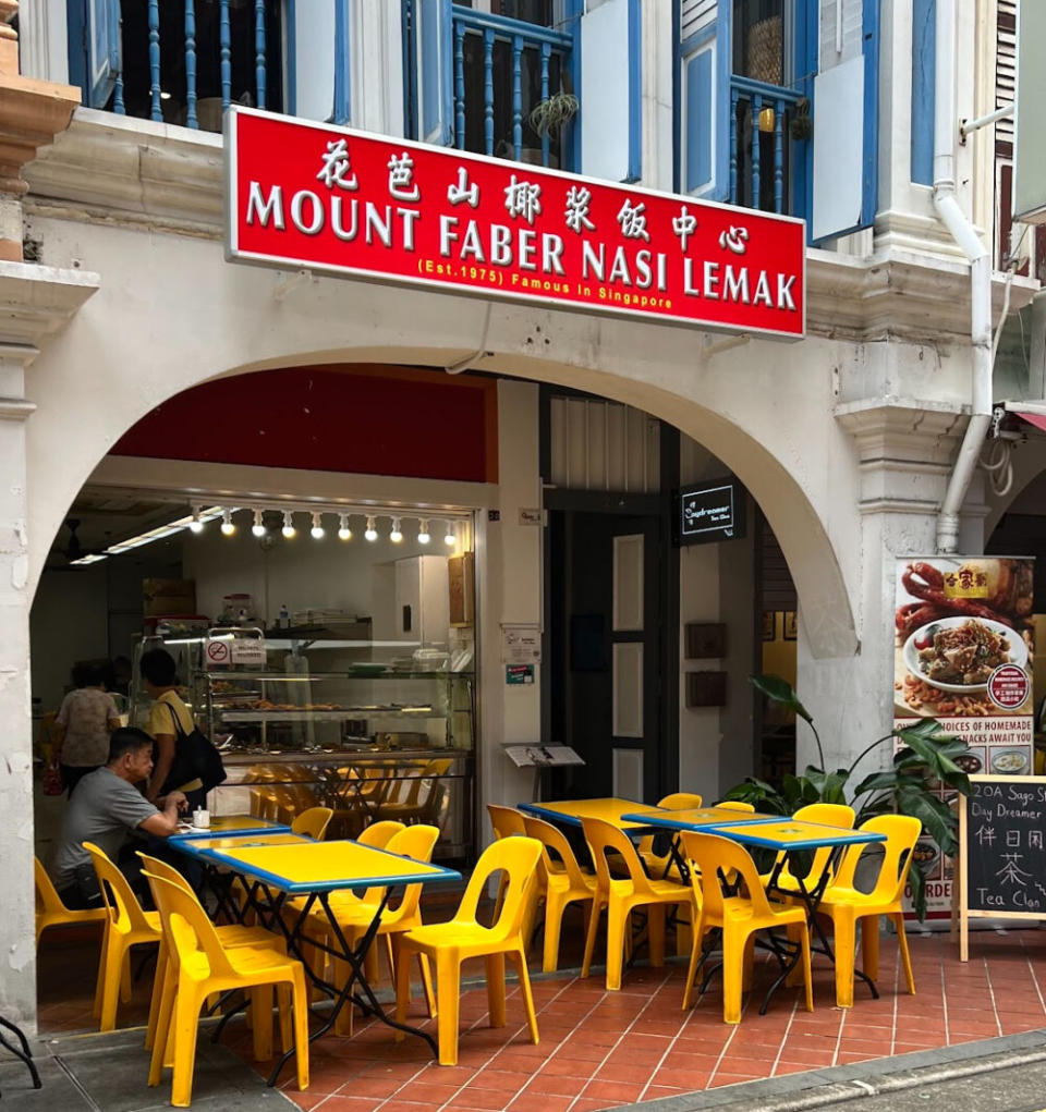 Mount Faber Nasi Lemak founder passes away - Store front