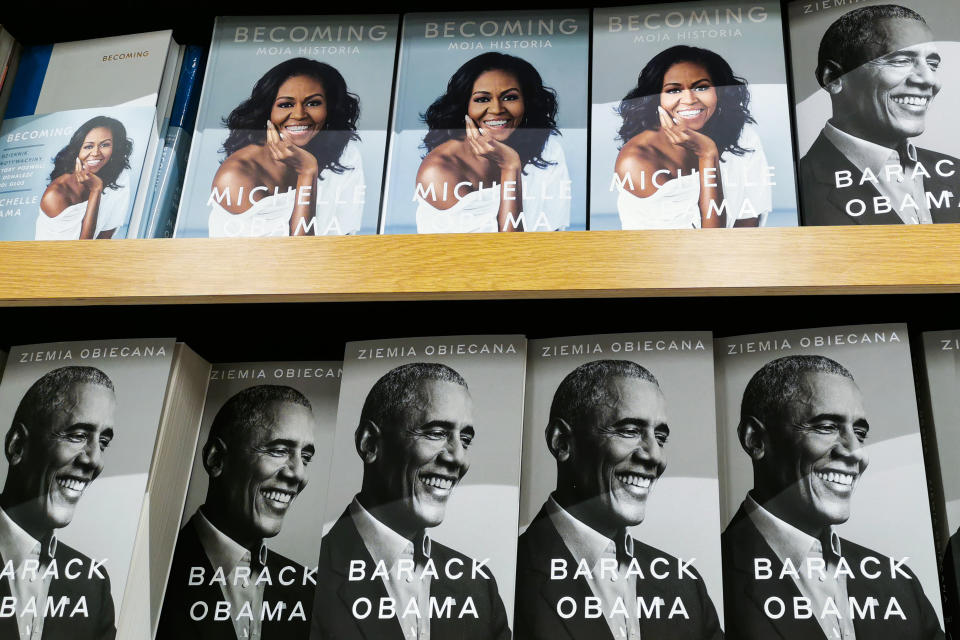 Barack & Michelle Obama's books were both best-sellers. (Getty Images)