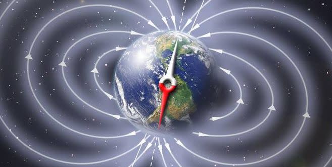 illustration of earth's magnetic field