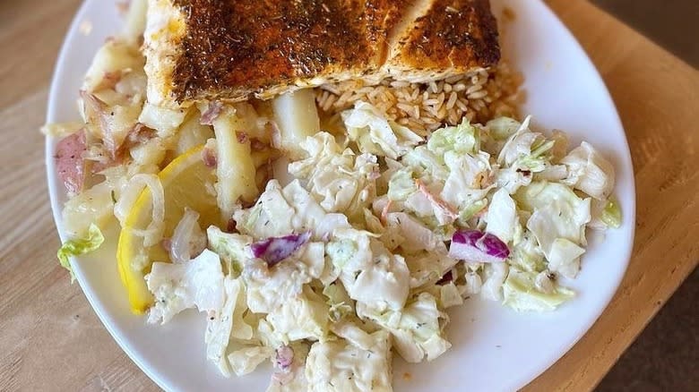 Fish with coleslaw, Paia Fish Market