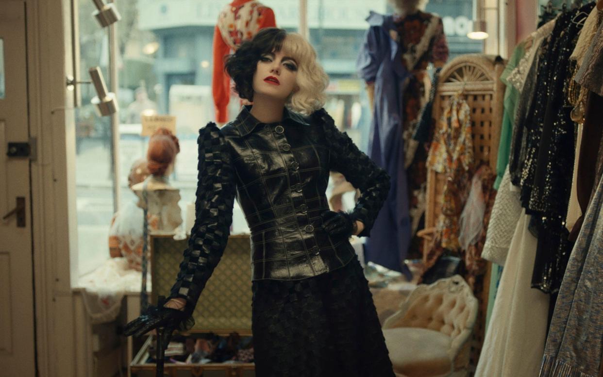 Emma Stone as Estella (or Cruella) de Vil in Disney's new film - Disney