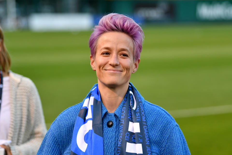 Megan Rapinoe has partnered with women-owned CBD company Mendi. (Photo by Alika Jenner/Getty Images)