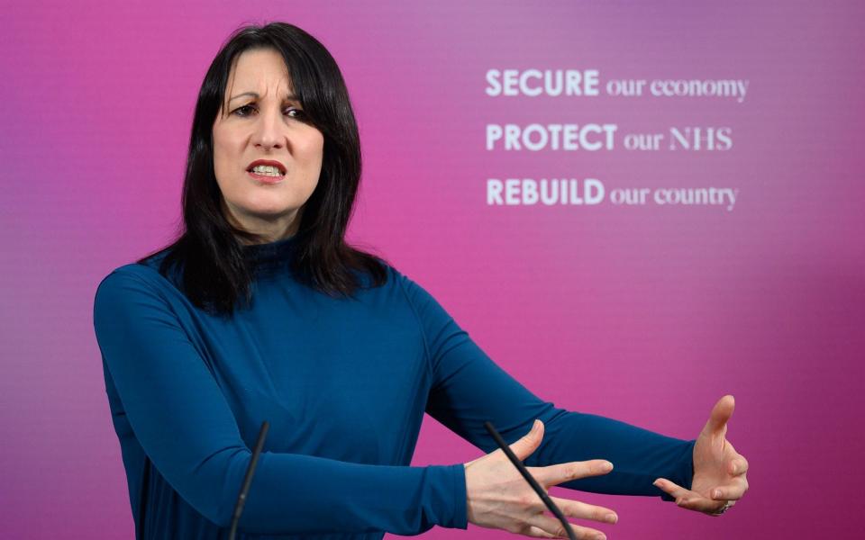 Rachel Reeves, Labour's shadow chancellor, accused the Tories of a "cover-up" - GETTY IMAGES