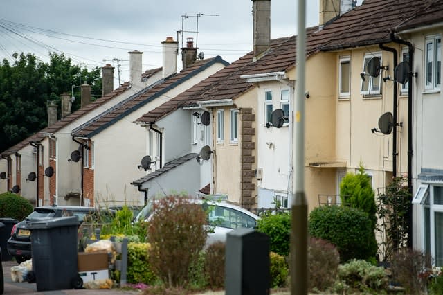 Bowhill Grove in Leicester where the localised lockdown boundary cuts through 