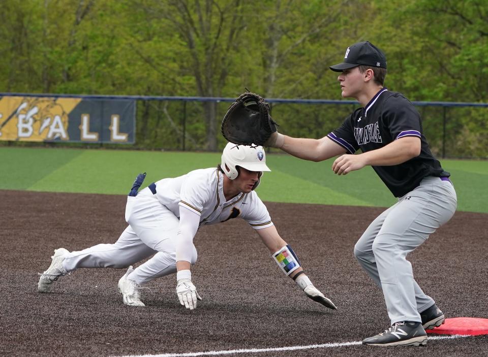 Walter Panas hosts New Rochelle for baseball action at Walter Panas High School in Cortlandt Manor on Saturday, May 4, 2024.