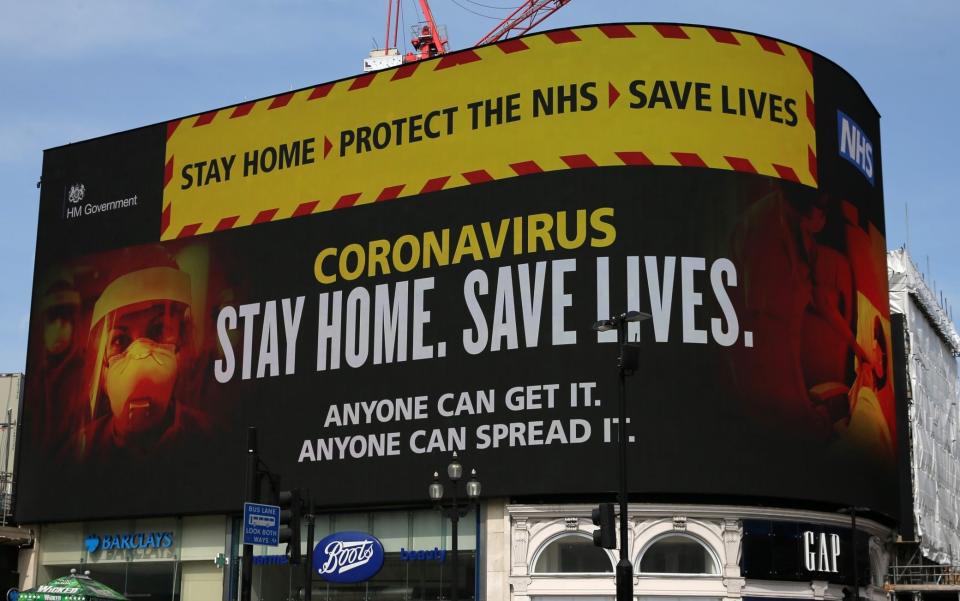 The Government's slogan urged the public to 'protect the NHS' at the height of the virus crisis -  Isabel Infantes/ Getty Images Contributor