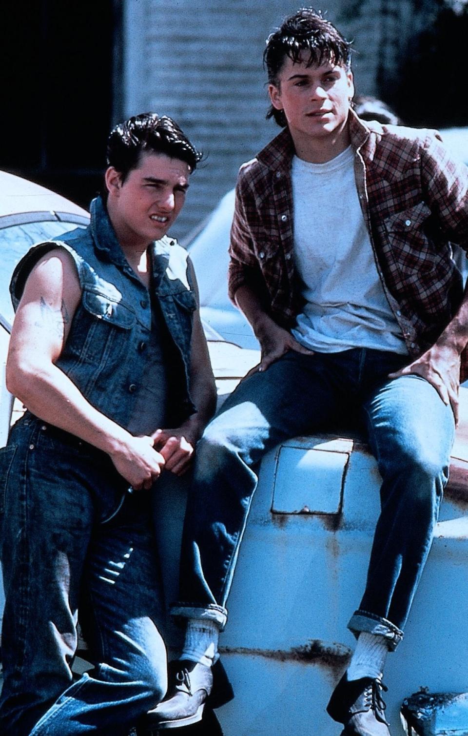 Tom Cruise (links) und Rob Lowe in Francis Ford Coppolas "Die Outsider". (Bild: ddp)