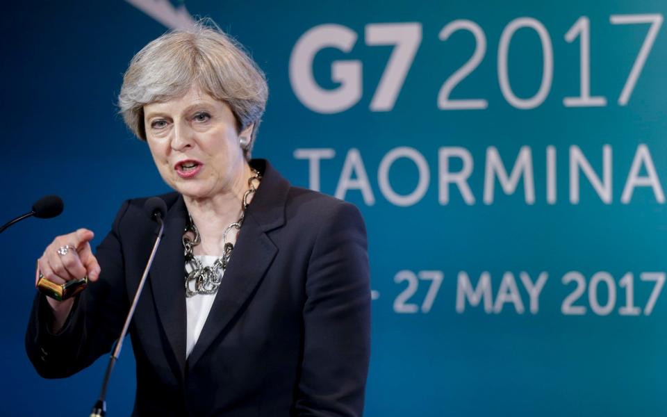 Theresa May - Credit: Luca Bruno /AP