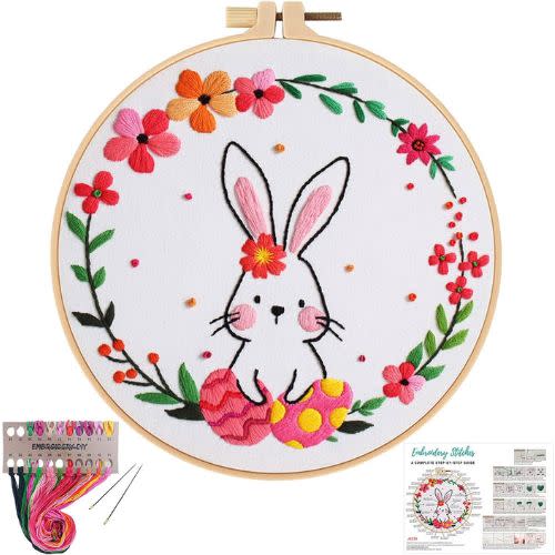 embroidered rabbit