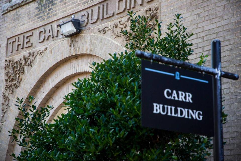 The Carr Building is one of four buildings on UNC Chapel Hill’s campus that have been recommended for renaming under a new policy approved by the UNC Board of Trustees during a meeting on Thursday, July 16, 2020, in Chapel Hill, N.C. The other three buildings are the Daniels Building, Ruffin Residence Hall and Aycock Residence Hall.