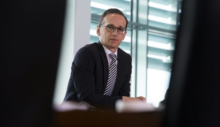 Justice Minister Heiko Maas, pictured on June 17, 2015, said he had lost confidence in the chief prosecutor who had hours earlier accused him of interfering in the judicial process