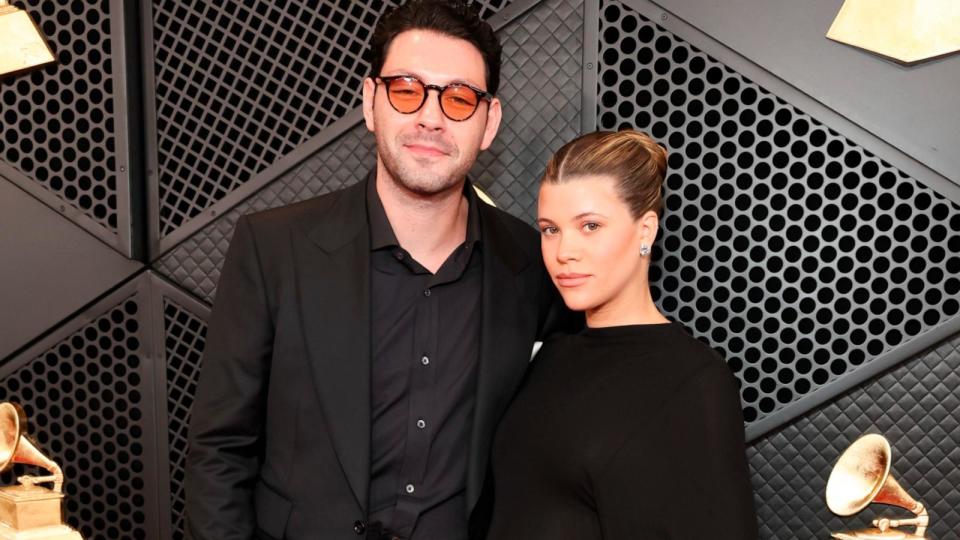 PHOTO: Elliot Grainge and Sofia Richie arrive at The 66th Annual Grammy Awards, at the Crypto.com Arena, Feb. 4, 2024, in Los Angeles. (Stewart Cook/CBS via Getty Images)