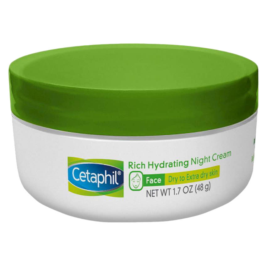 <p>You can count on Cetaphil for delivering intense moisture without the fear of clogged pores or breakouts in the morning—even this tub is non-comedogenic and free of fragrance. </p><p>Buy it <a rel="nofollow noopener" href="http://goto.target.com/c/249354/81938/2092?subId1=IS%2CBEA%2CGAL%2CTheBestRichMoisturizerstoGetYourSkinThroughWinter%2Cvmoorhouse1271%2C201801%2CT&u=https%3A%2F%2Fwww.target.com%2Fp%2Fcetaphil-hydrating-night-cream-1-7-oz%2F-%2FA-51257202%3F" target="_blank" data-ylk="slk:here;elm:context_link;itc:0;sec:content-canvas" class="link ">here</a> for $12.</p>