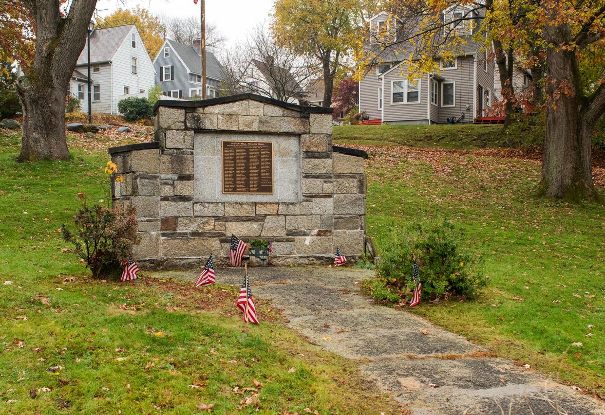 The memorial, in a triangle of land at Indian Hill, Marconi and Watt road, has been a source of pride in the neighborhood over the years.