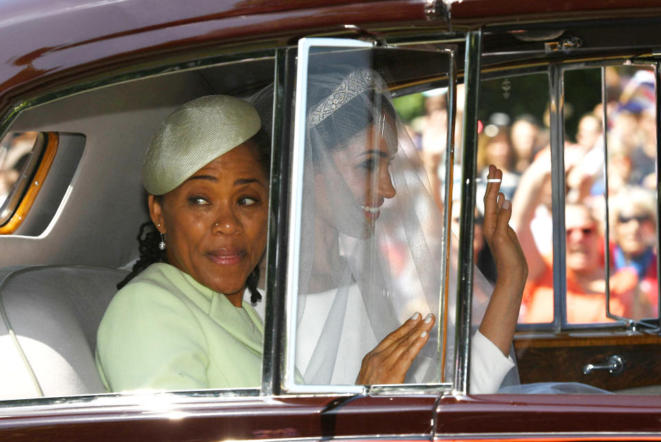 Meghan’s mum Doria was by her side on her big day in May. Photo: GettyA