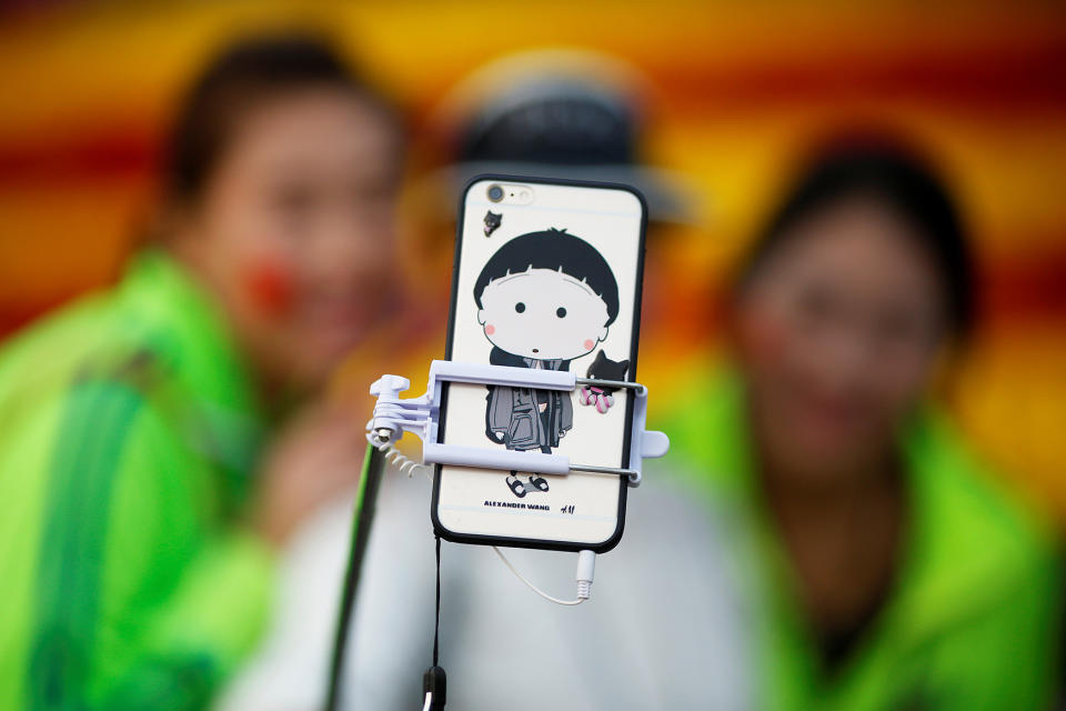 Selfies in Tiananmen Square