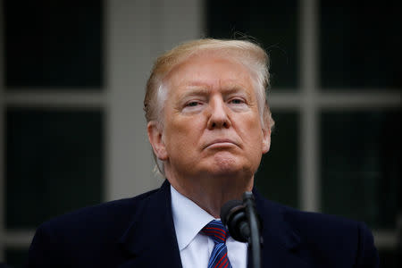 U.S. President Donald Trump speaks to reporters in the Rose Garden after a meeting with U.S. Congressional leaders about the U.S. government shutdown and border security at the White House in Washington, U.S., January 4, 2019. REUTERS/Carlos Barria/File Photo