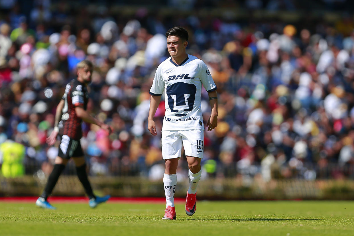 CIUDAD DE MEXICO, MEXICO - ENERO 12: Marco Garcia del Pumas durante el juego de la Jornada 1 del Torneo Clausura 2020 de la Liga BBVA MX en el Estadio OlÃ­mpico Universitario el 12 de Enero de 2020 en la Ciudad de Mexico, Mexico. (Foto: Mauricio Salas/JAM MEDIA)