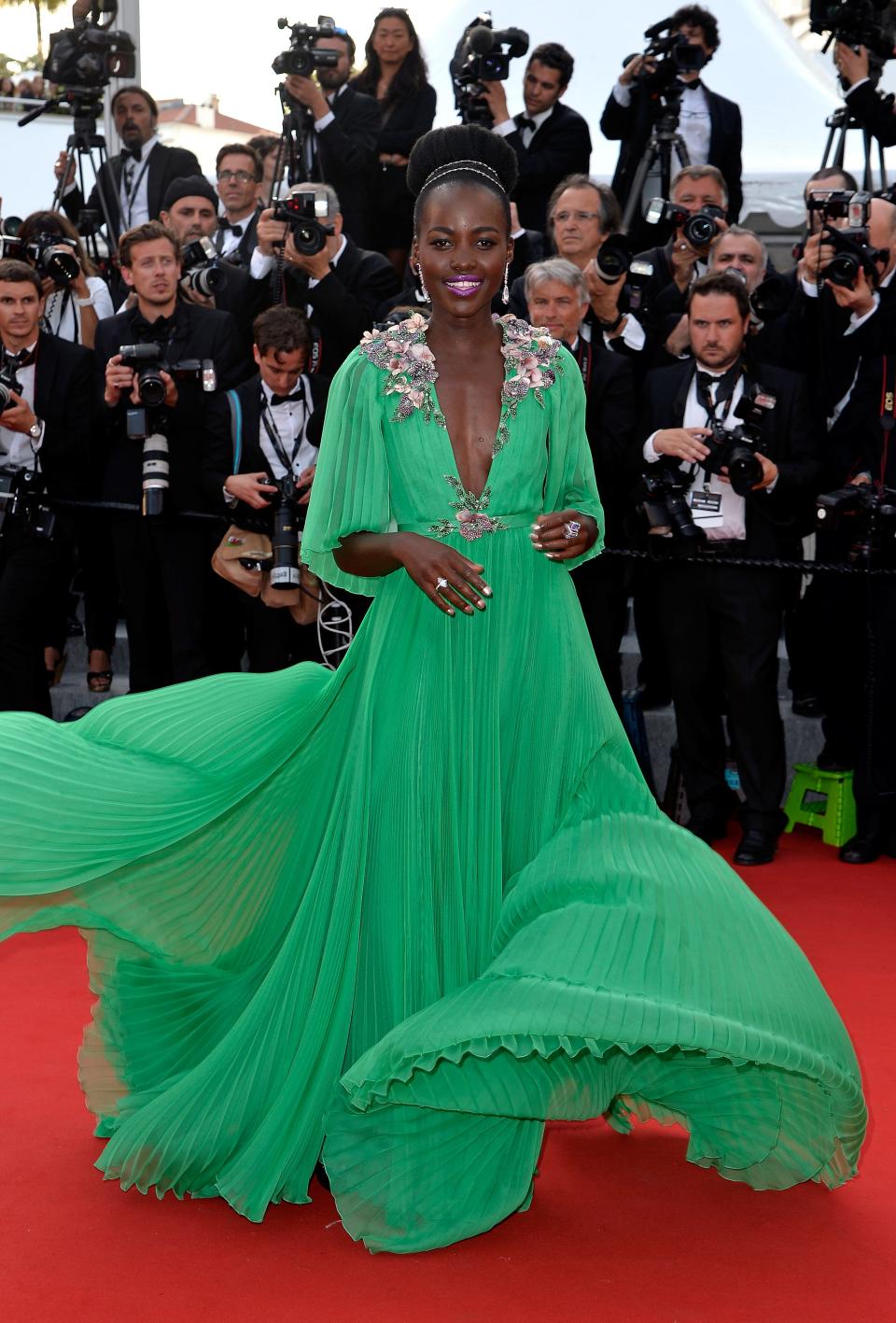 Lupita Nyong'o opening ceremony and premiere of 'La Tete Haute' May 2015