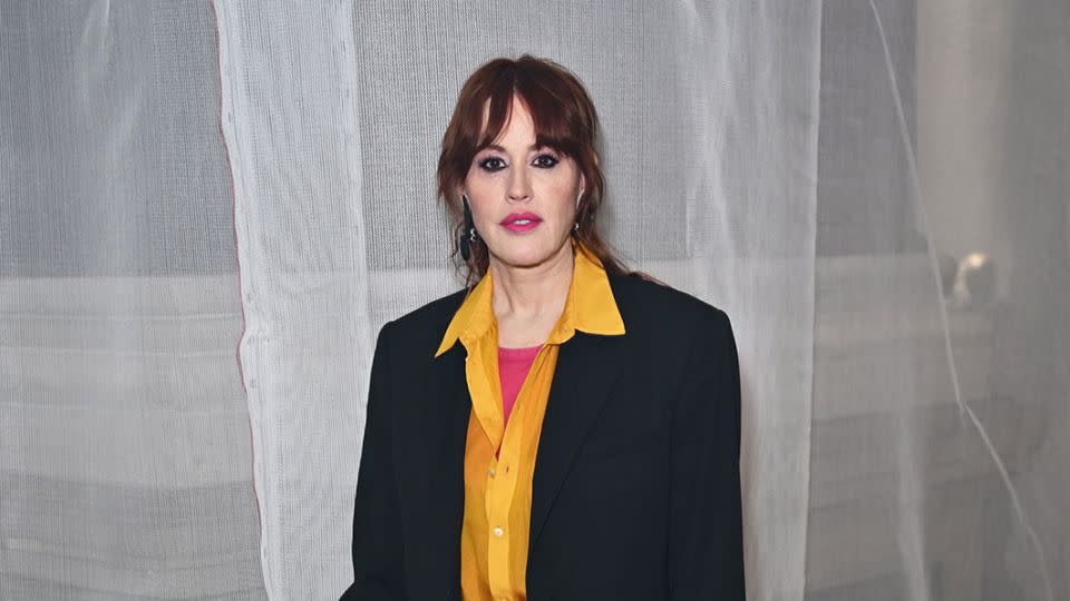 Molly Ringwald attends the Helmut Lang runway show on February 9. - Jed Cullen/Dave Benett/Getty Images