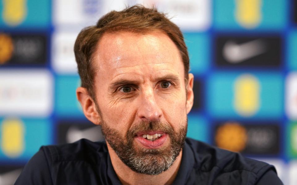 England manager Gareth Southgate during a press conference at St George's Park