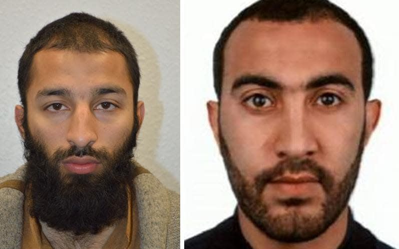 Khuram Butt, left, and Rachid Redouane - Credit: Met Police