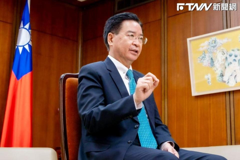 外交部長吳釗燮指出，歷史顯示戰事可能由意外所引發。（圖／外交部）