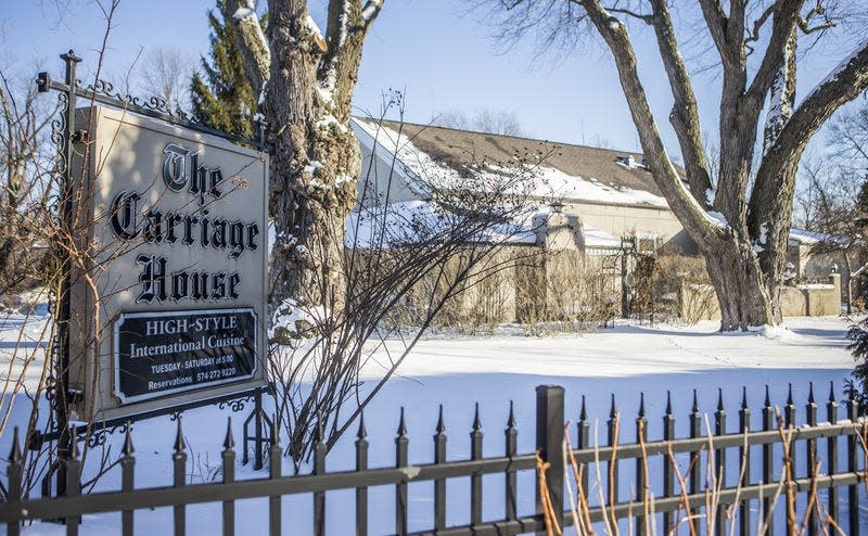 In this Tribune file photo, The Carriage House restaurant is located on Adams Road in South Bend. The structure dates back to 1851. SBT Photo/ROBERT FRANKLIN