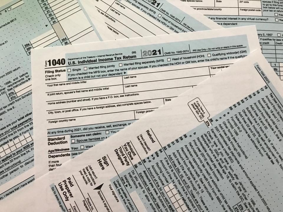 This year, your 2021 tax return is due April 18. (Those who live in Maine or Massachusetts have until April 19 because of the Patriots' Day holiday in those states.)