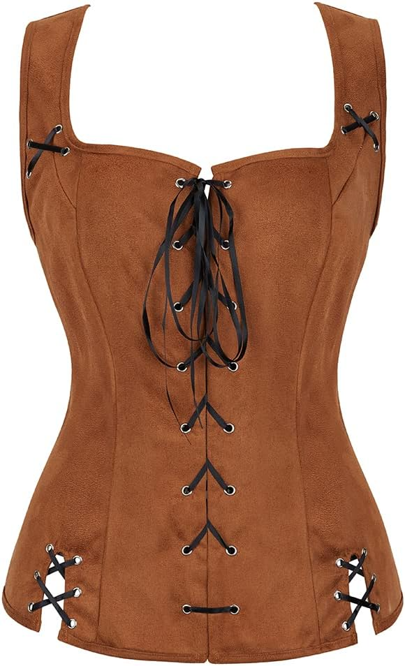 Women's Renaissance Corset Vest Lace Up. PHOTO: Amazon